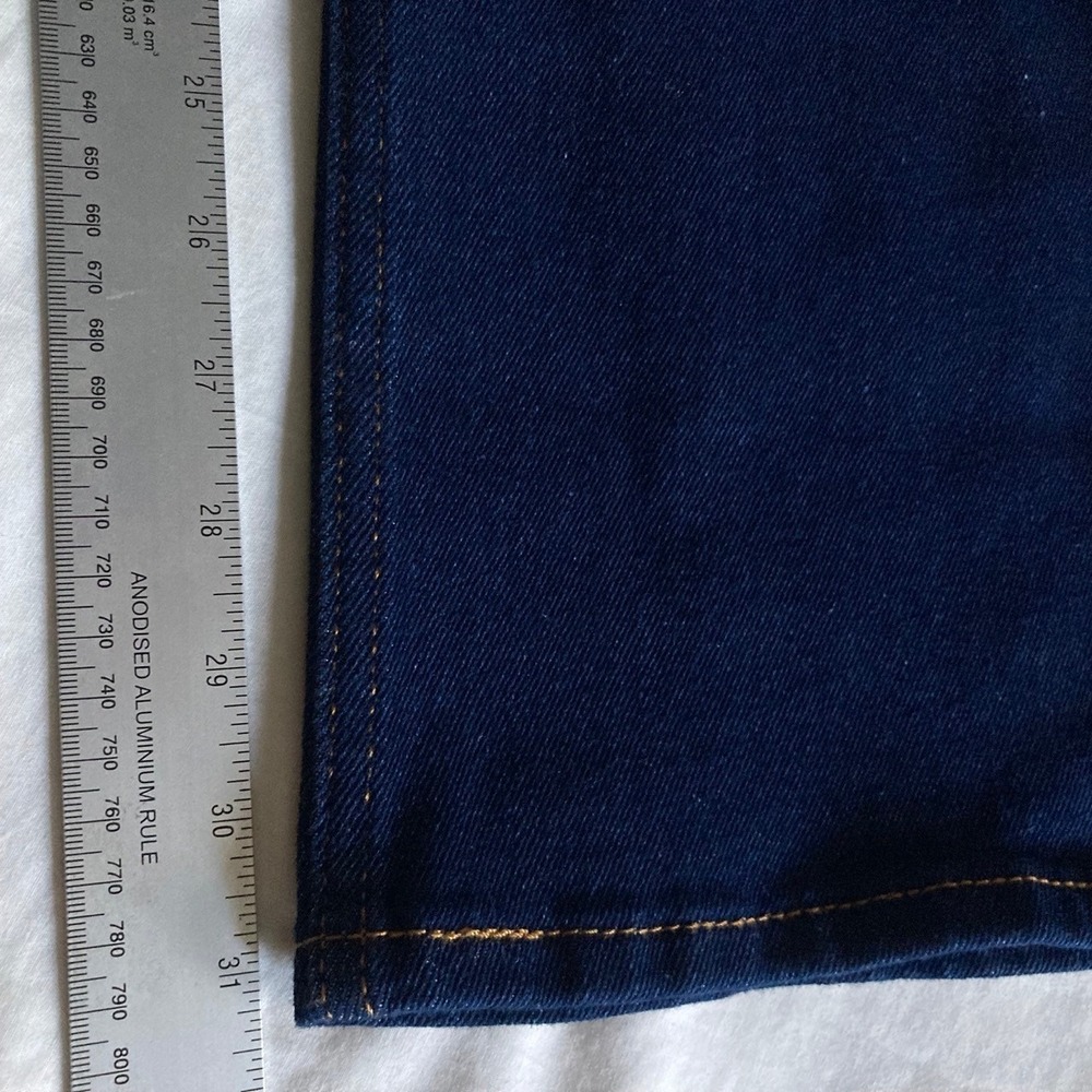 Levi's 514 Straight Jeans Mens 36x32 Large Stretch Dark Blue Denim Classic NWT - Picture 7 of 8